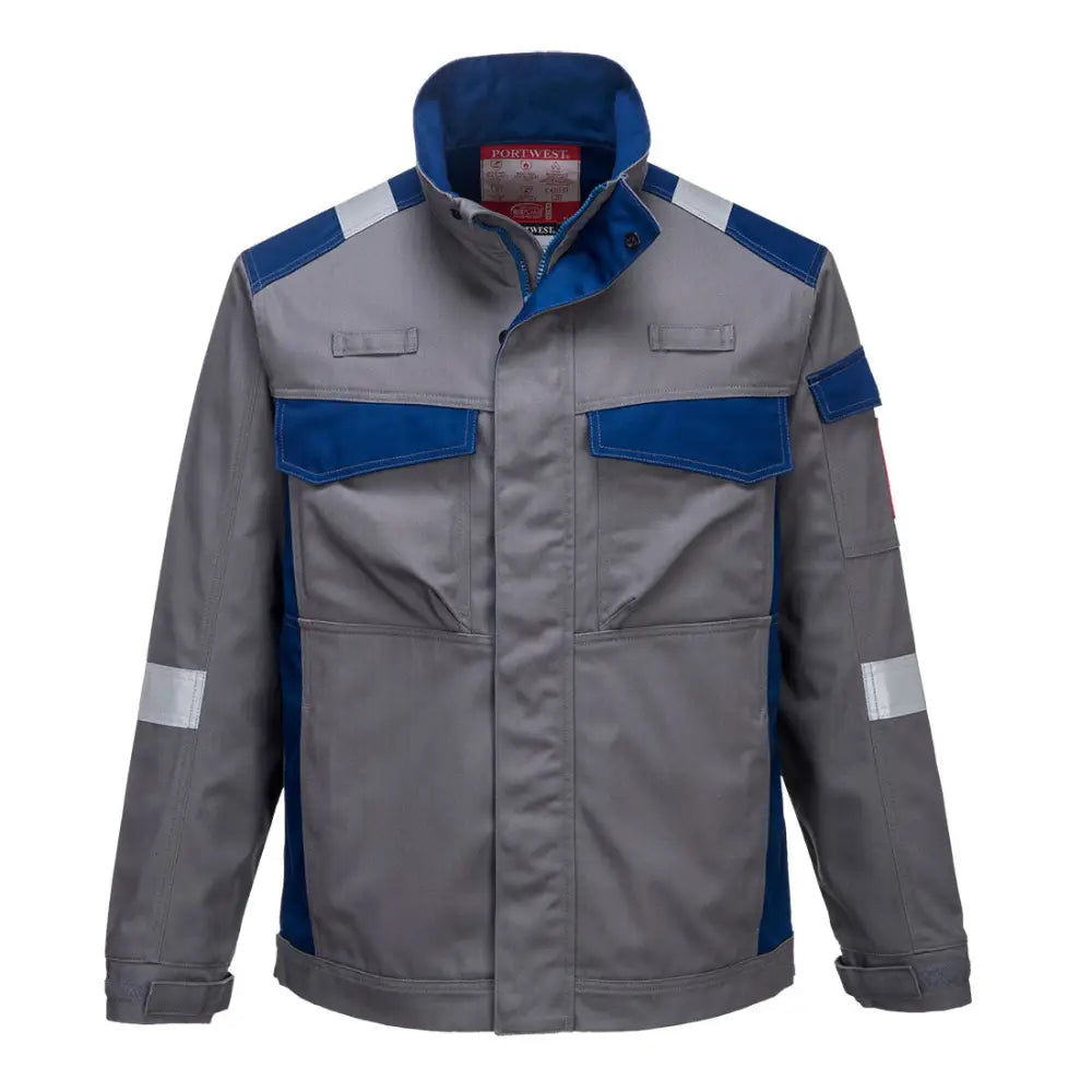Portwest Bizflame Industry Two Tone Jacket - Grey / L