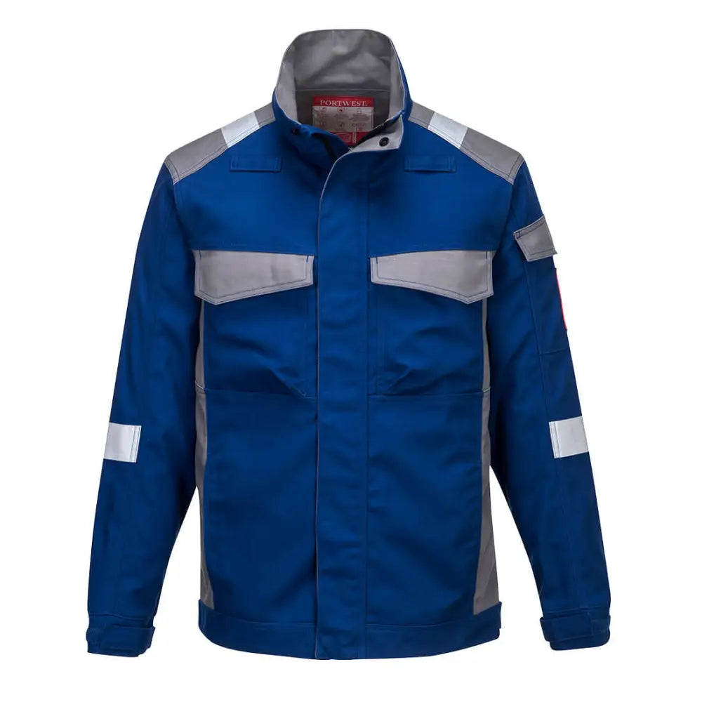 Portwest Bizflame Industry Two Tone Jacket - Royal Blue / L