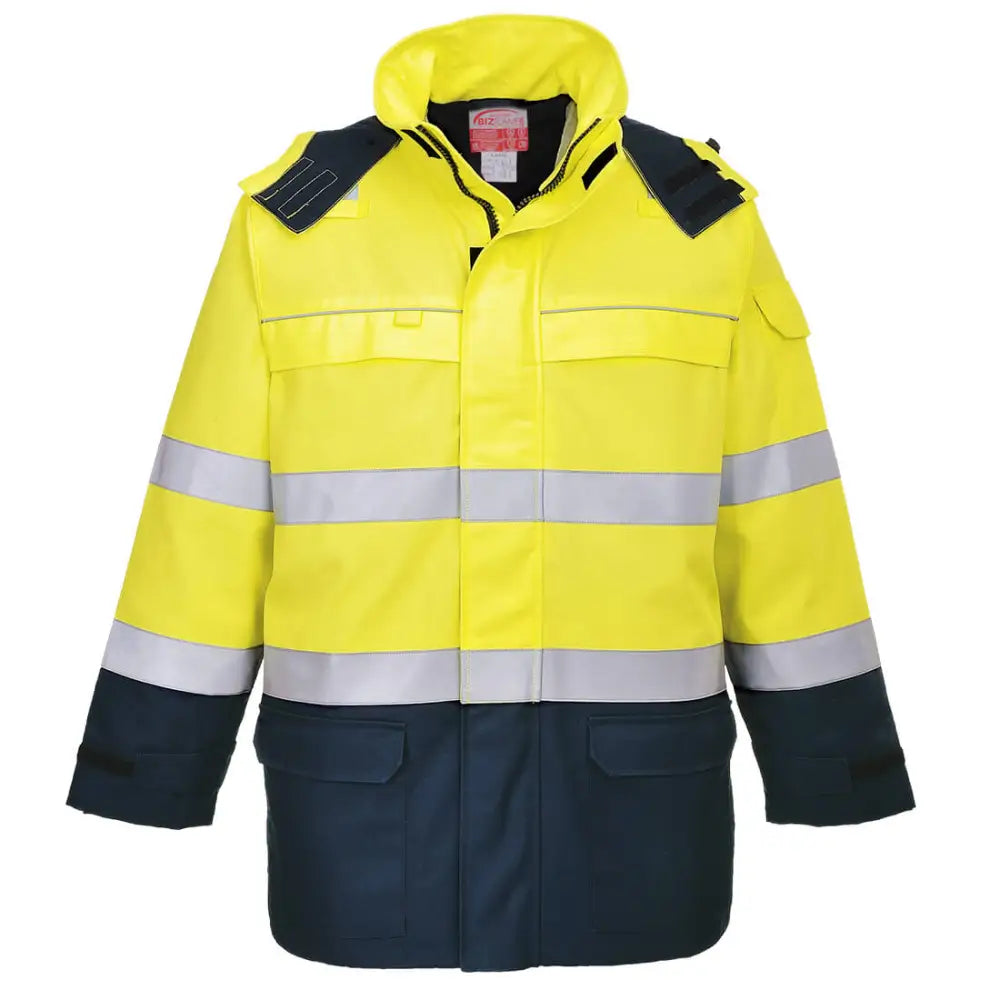 Portwest Bizflame Rain+ Hi-Vis Arc Jacket - L