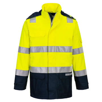 Portwest Bizflame Rain+ Hi-Vis Light Arc Jacket - L