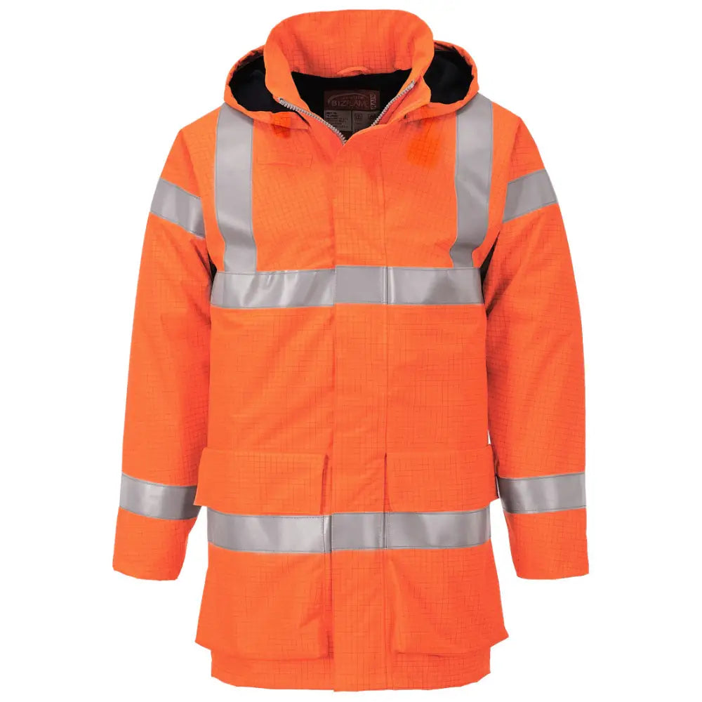 Portwest Bizflame Rain Hi-Vis Multi Lite Jacket - Orange / L