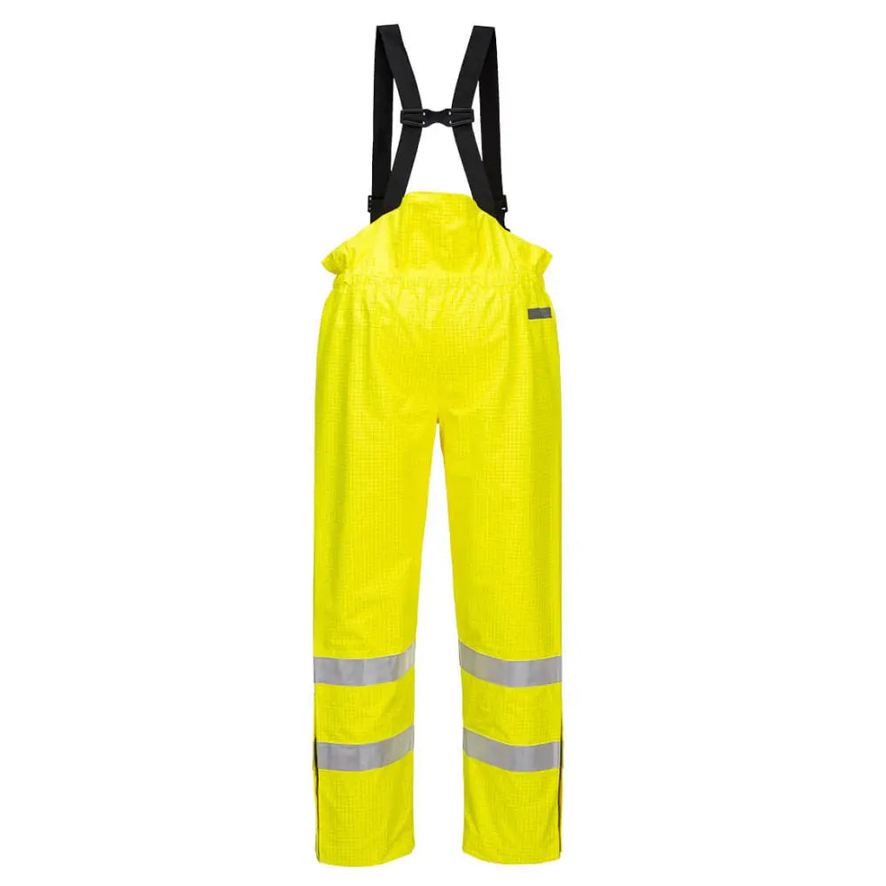 Portwest Bizflame Rain Unlined Hi-Vis Antistatic FR Trousers