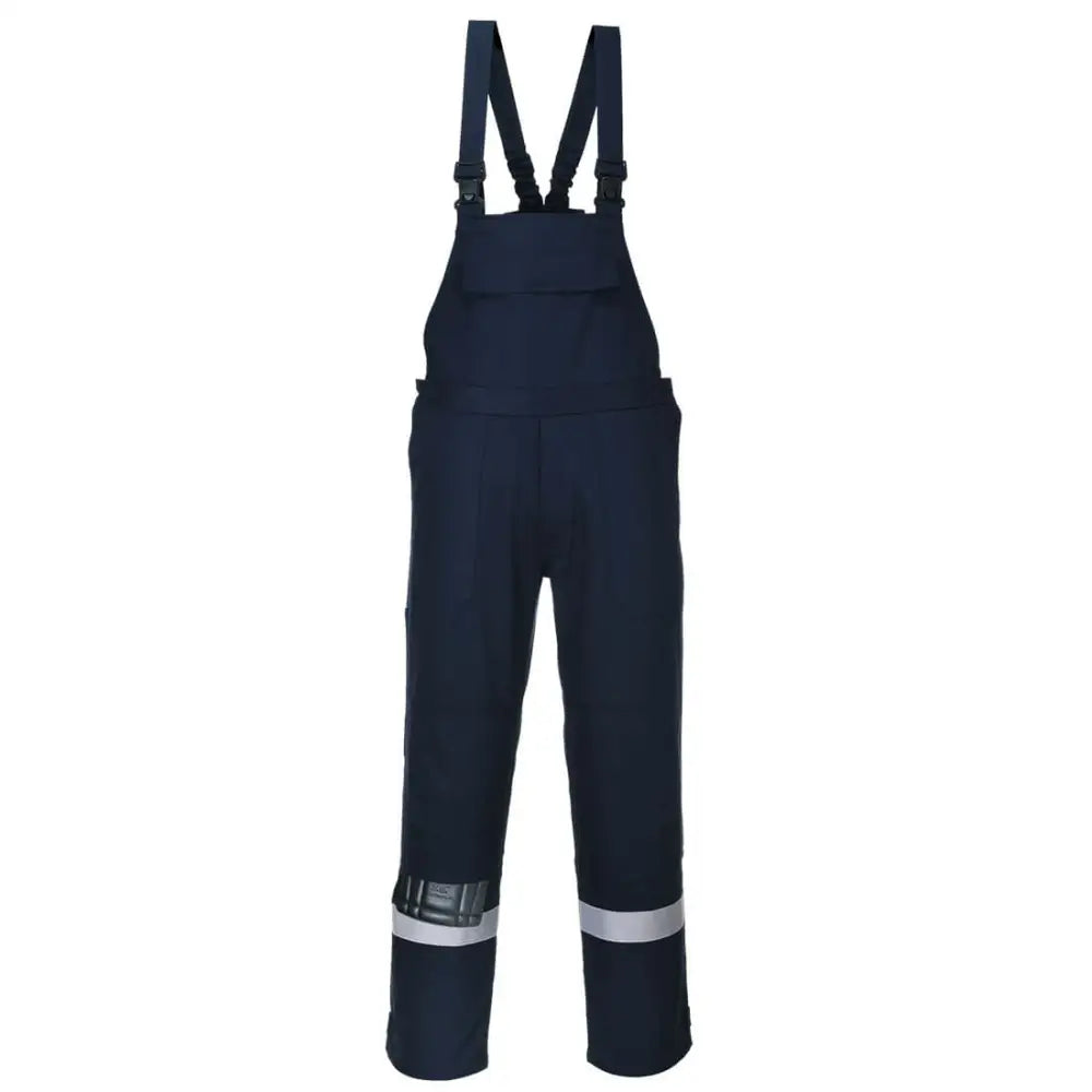 Portwest Bizflame Work Bib and Brace - Navy / L