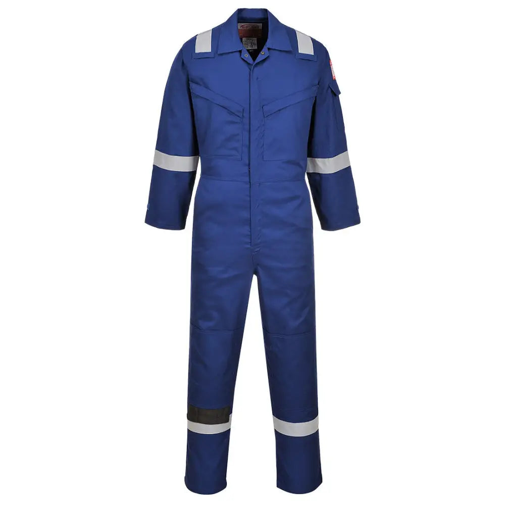 Portwest Bizflame Work FR Super Lightweight Anti-Static Coverall - Royal Blue / L