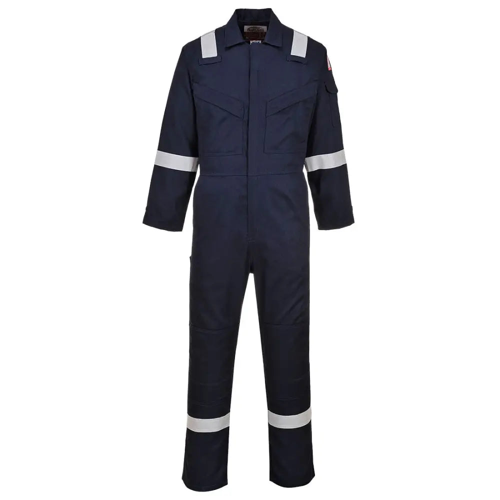 Portwest Bizflame Work FR Super Lightweight Anti-Static Coverall - Navy / 4XL