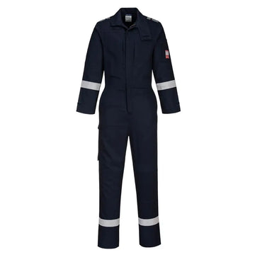 Portwest Bizflame Work Lightweight Stretch Panelled Coverall - Navy / L
