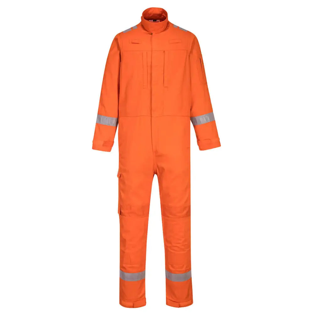 Portwest Bizflame Work Lightweight Stretch Panelled Coverall - Orange / L