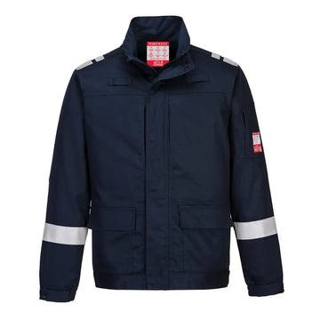 Portwest Bizflame Work Lightweight Stretch Panelled Jacket - Navy / L
