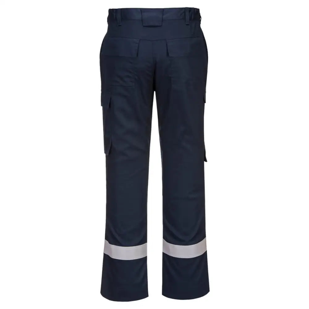 Portwest Bizflame Work Lightweight Stretch Panelled Trousers - Navy / L