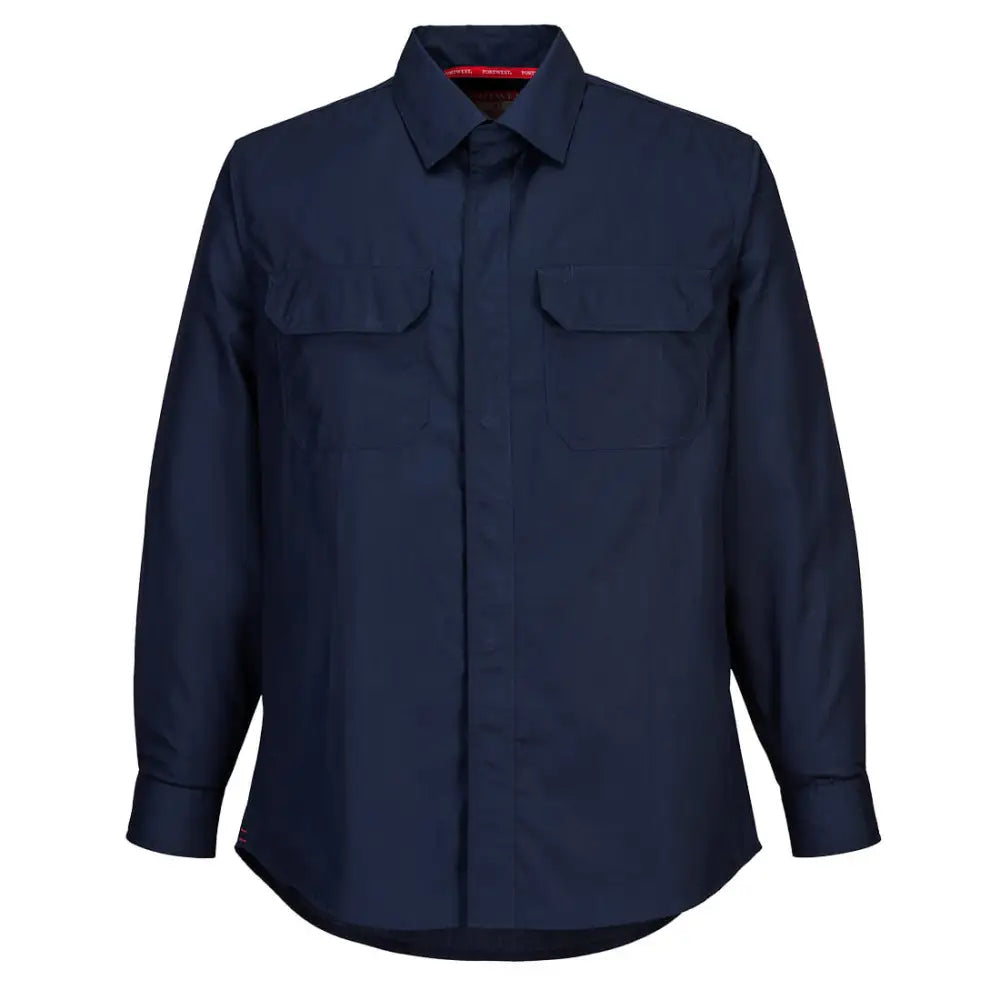 Portwest Bizflame Work Shirt - Navy / L