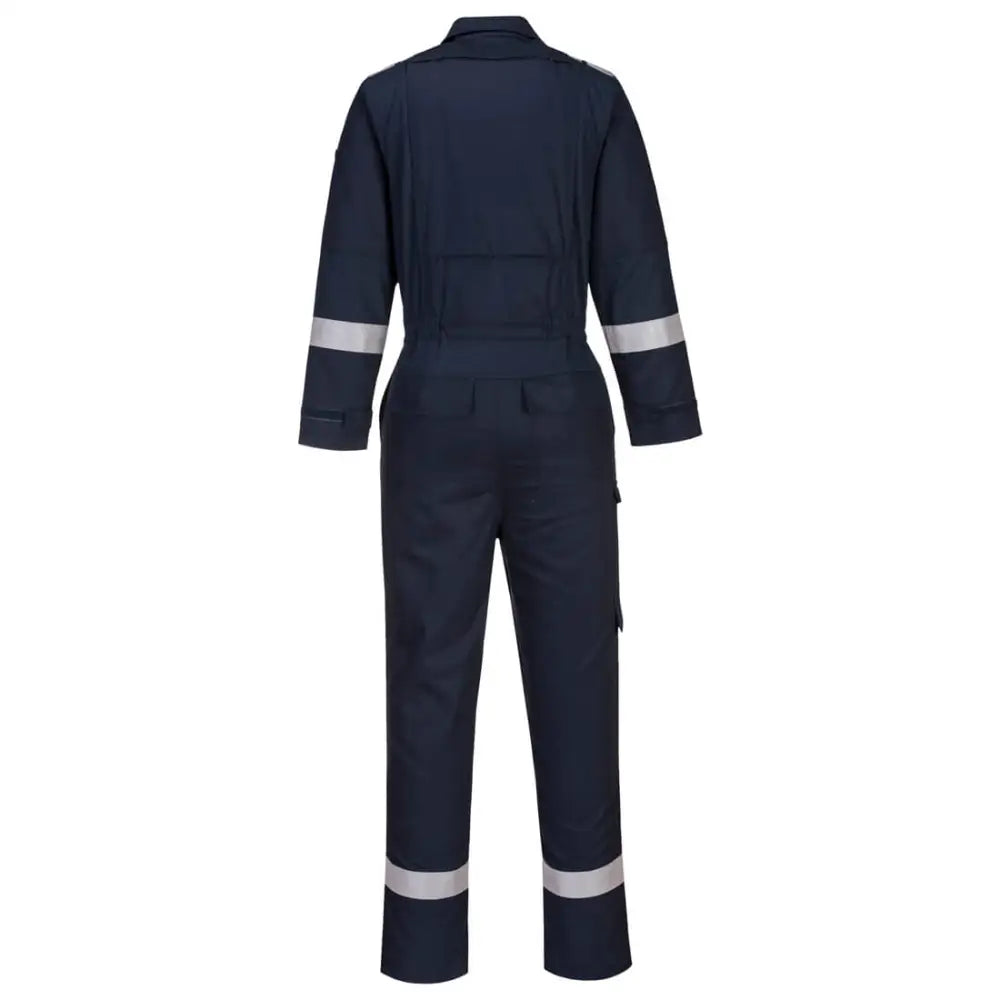 Portwest Bizflame Work Stretch Panelled Coverall - Navy / L