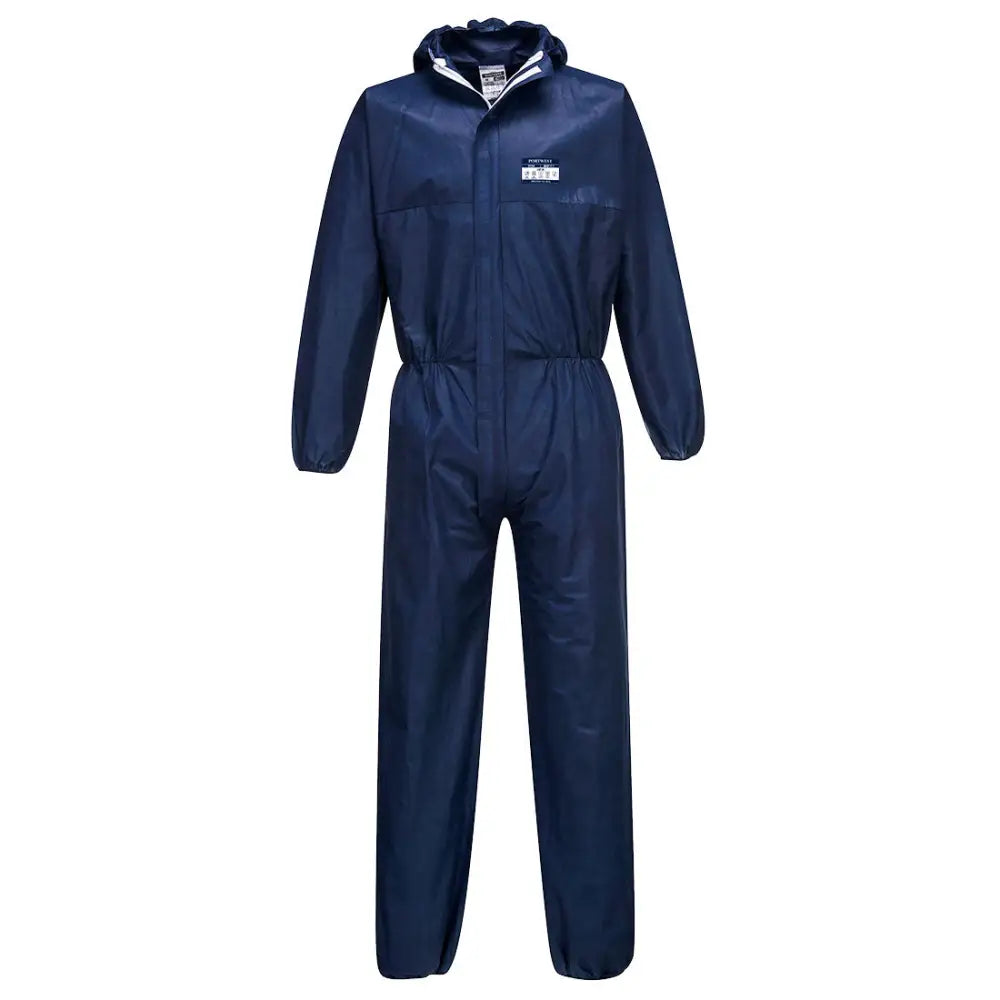 Portwest BizTex SMS Coverall Type 5/6 (Pk50) - Navy / L