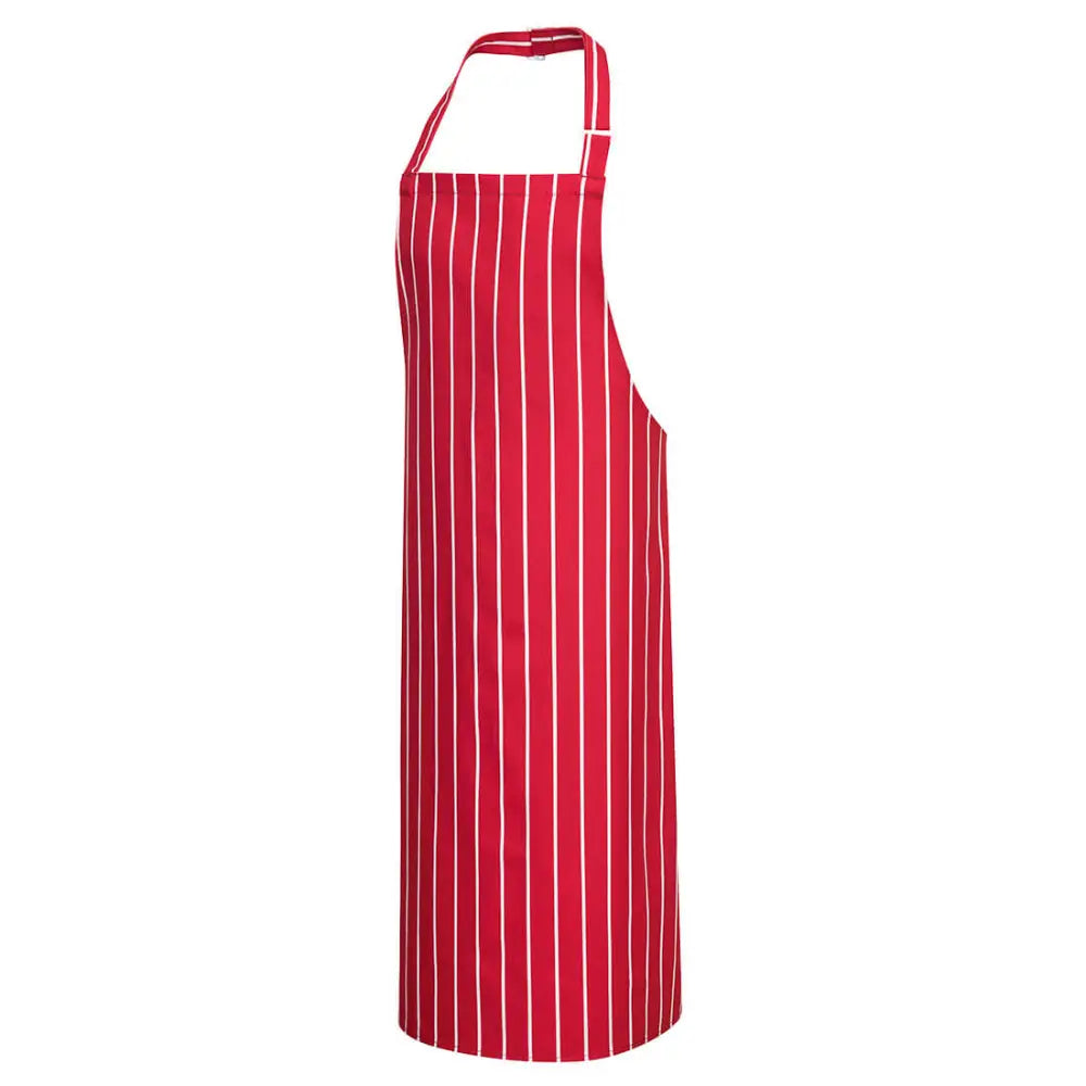 Portwest Butchers Apron - Red/White