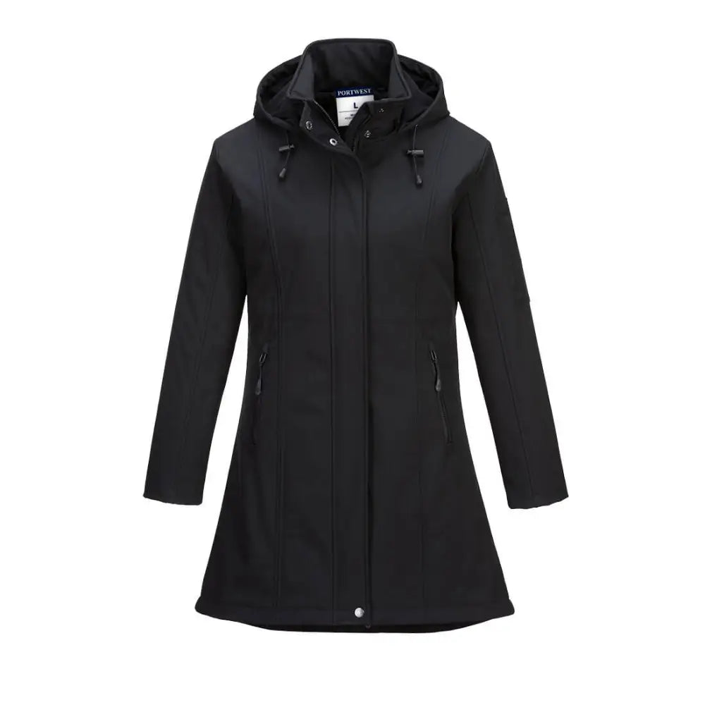 Portwest Carla Women’s Softshell Jacket (3L) - Black / L