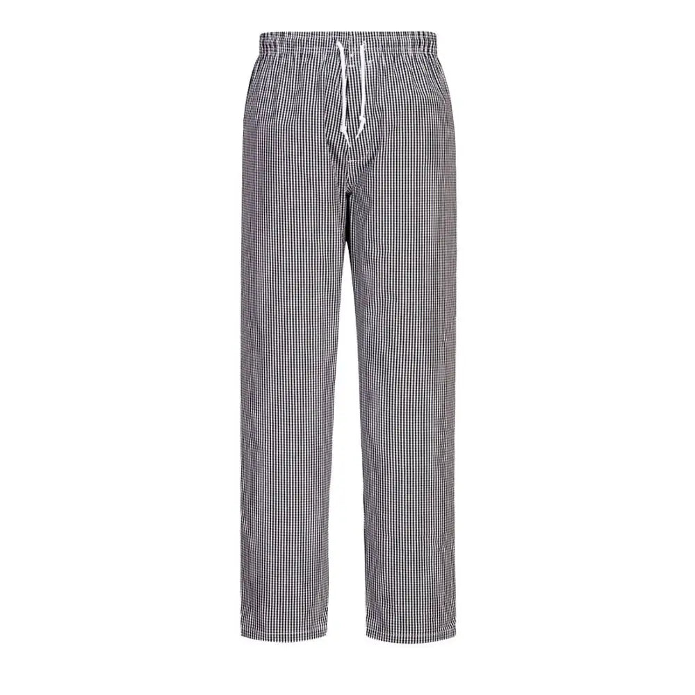 Portwest Chef’s Bromley Trousers - Black Check / 4XL