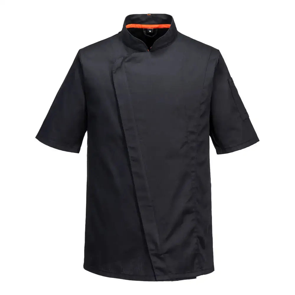 portwest-chefs-mesh-air-pro-asymmetrical-jacket-s - Black / L
