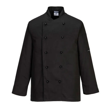 Portwest Chef’s Somerset Jacket L/S - Black / L
