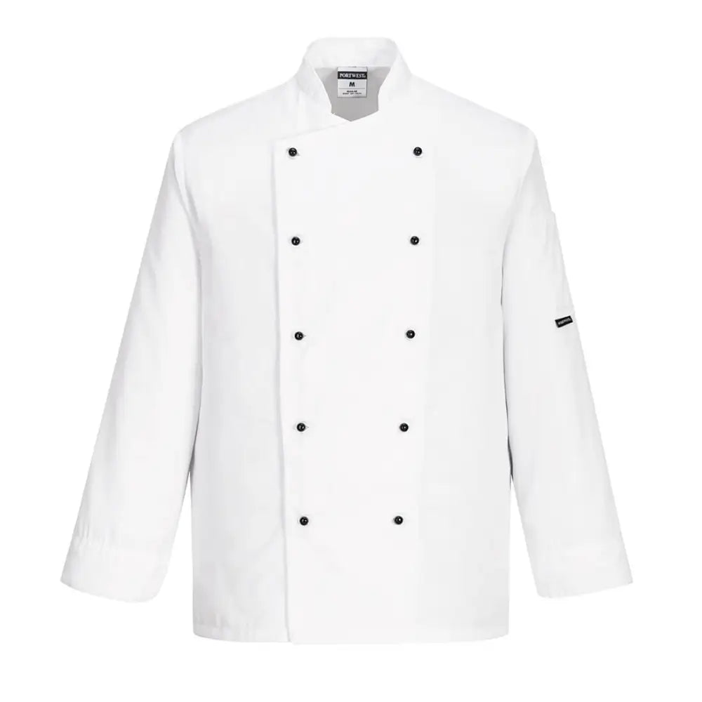 Portwest Chef’s Somerset Jacket L/S - White / 4XL