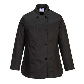 Portwest Chef’s Women’s MeshAir Rachel Jacket L/S - Black / L