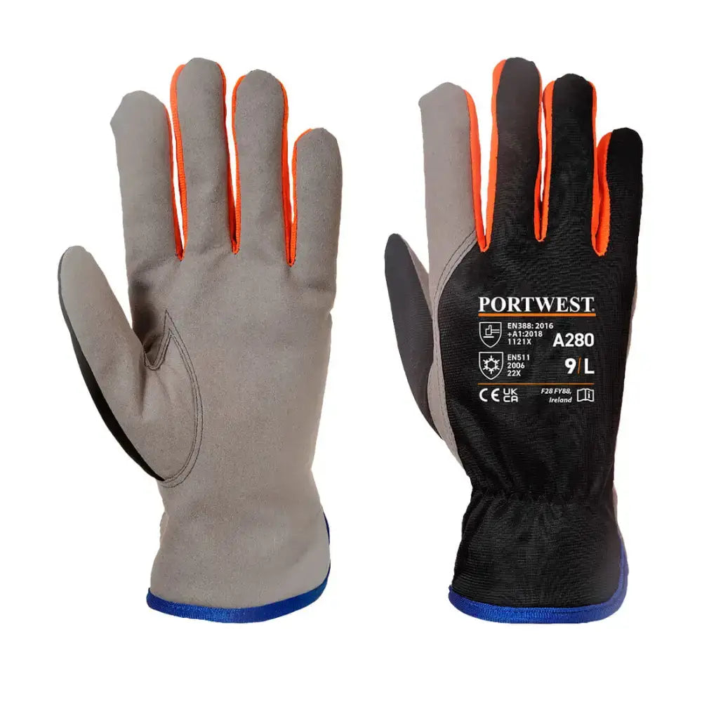 Portwest Cold 240 Synthetic Leather Mechanical Glove - L