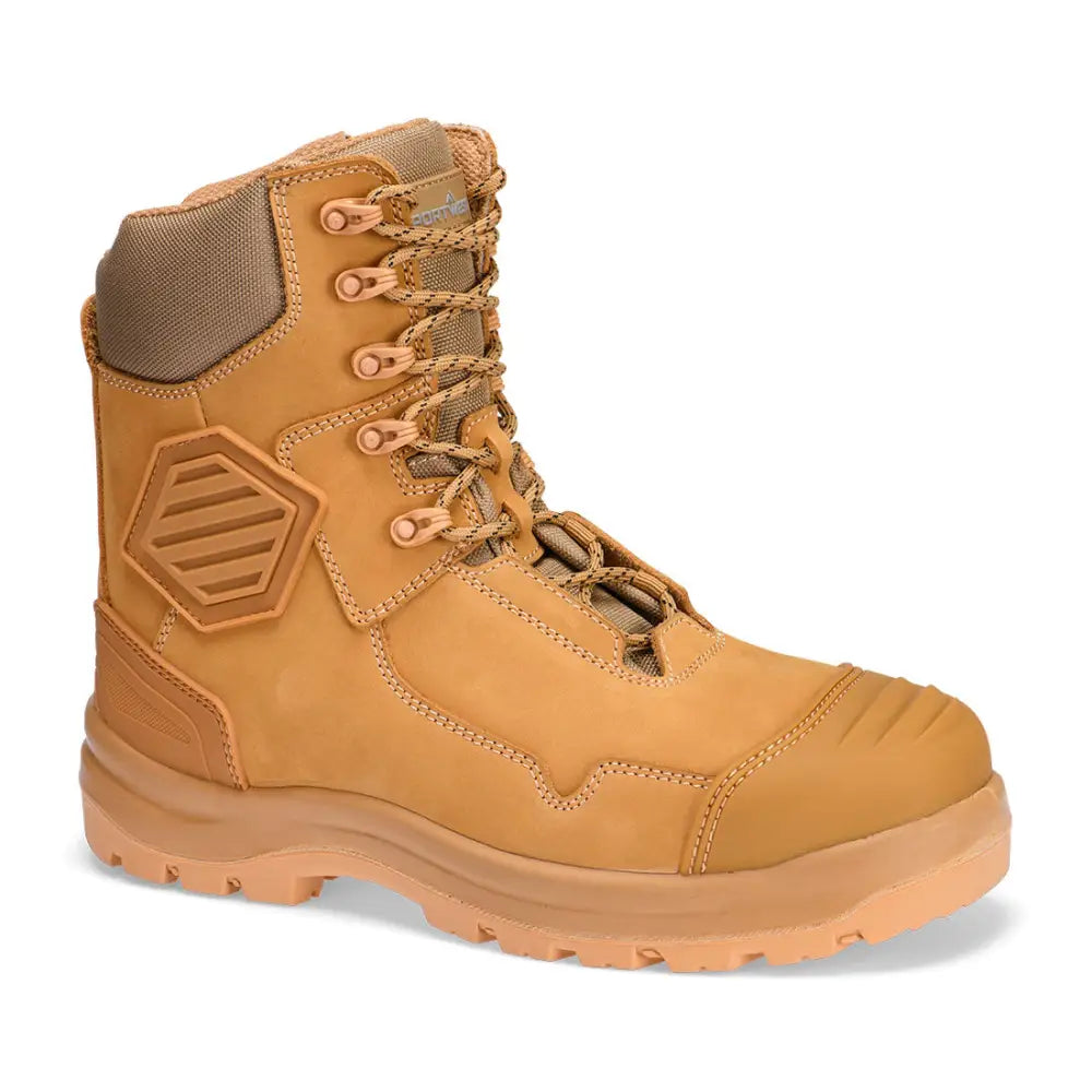 Portwest Composite Leather Shin Boot S3S HRO FO SC HI CI AN LG SR - Wheat / 38