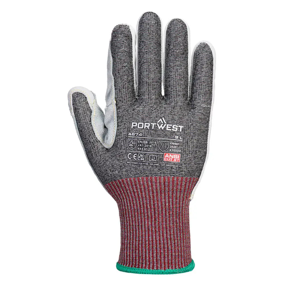 Portwest CS Cut F13 Leather Glove - L