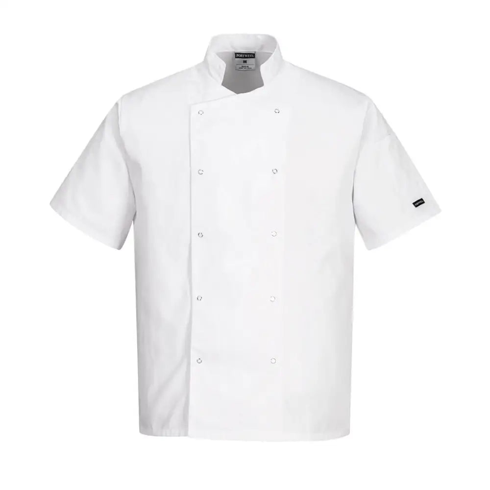 Portwest Cumbria Chefs Jacket S/S - White / 4XL