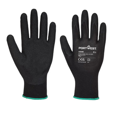 Portwest Dermi-Grip NPR15 Nitrile Sandy Glove - Black / L