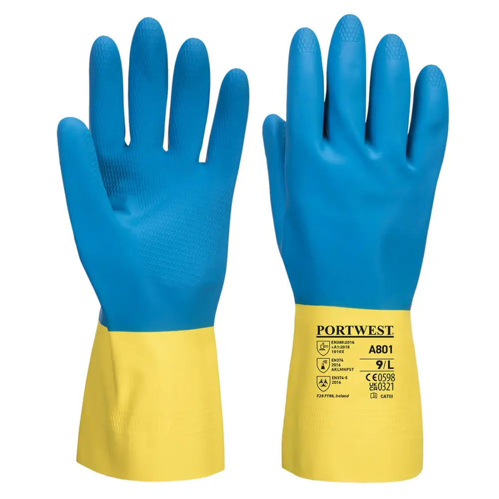 Portwest Double Dipped Latex Gauntlet - L