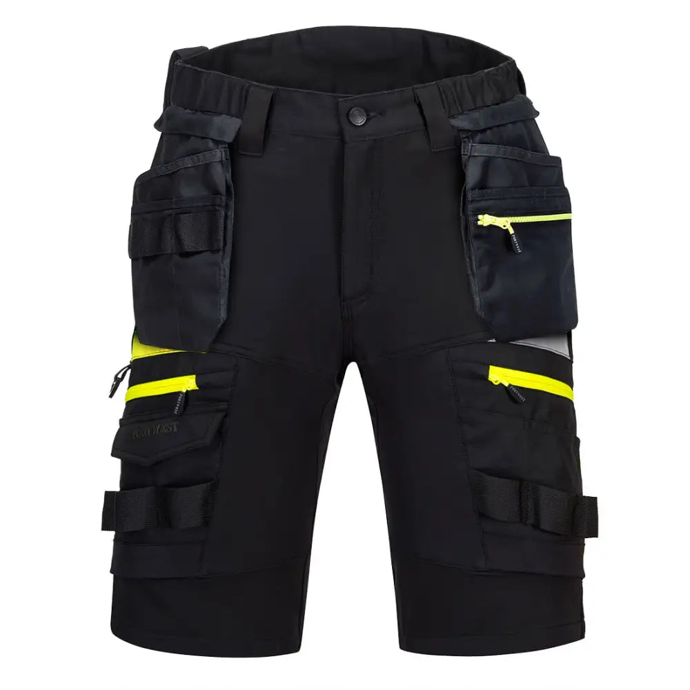 Portwest DX4 Detachable Holster Pocket Shorts - Black / 26