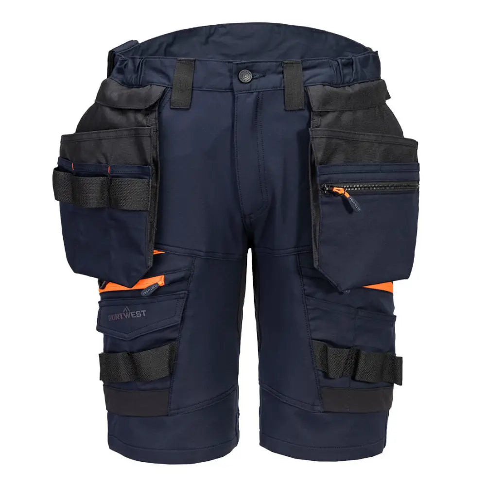 Portwest DX4 Detachable Holster Pocket Shorts - Dark Navy / 26