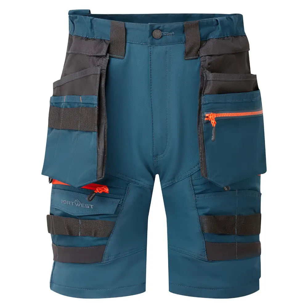 Portwest DX4 Detachable Holster Pocket Shorts - Metro Blue / 26