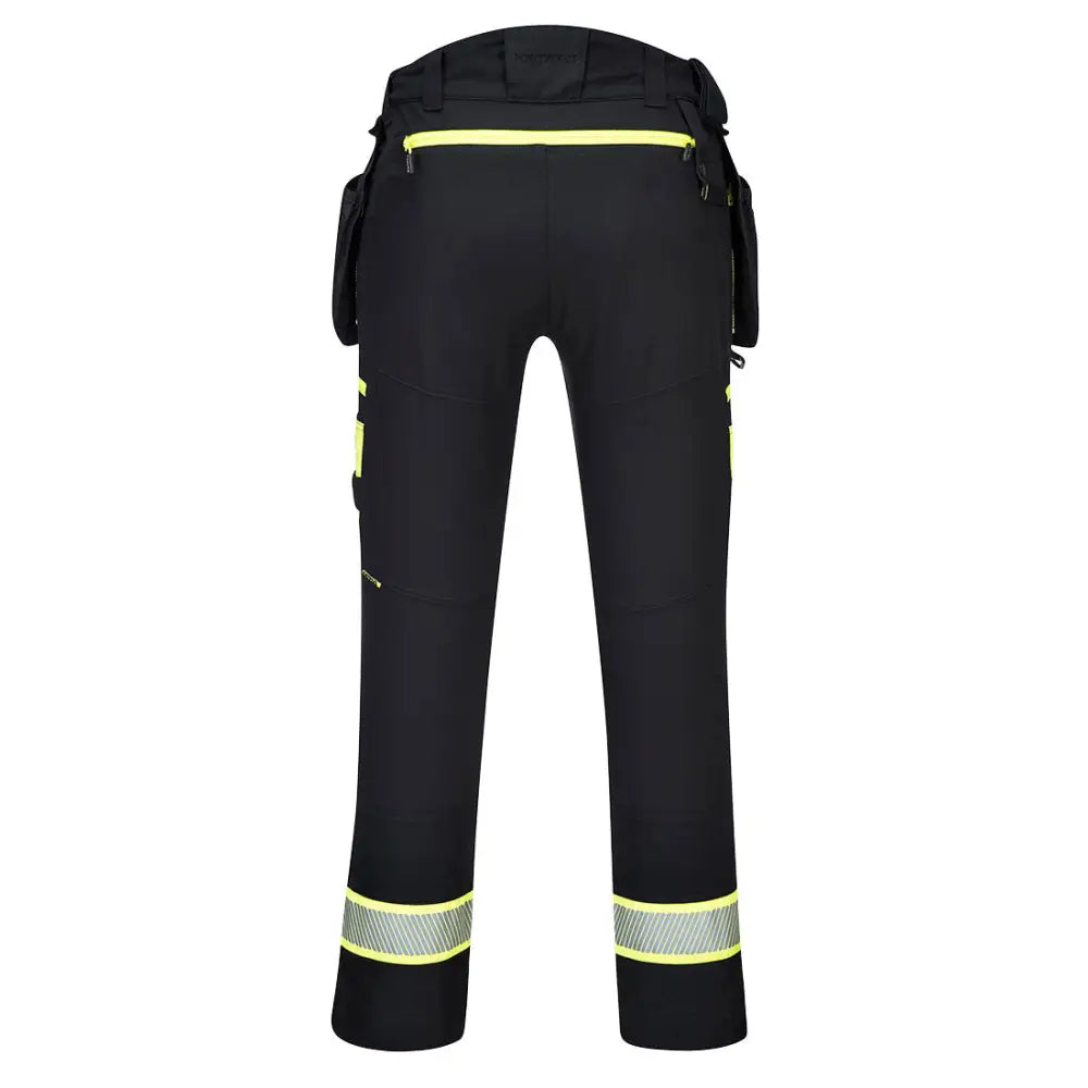 Portwest DX4 Detachable Holster Pocket Trousers - Black / 26