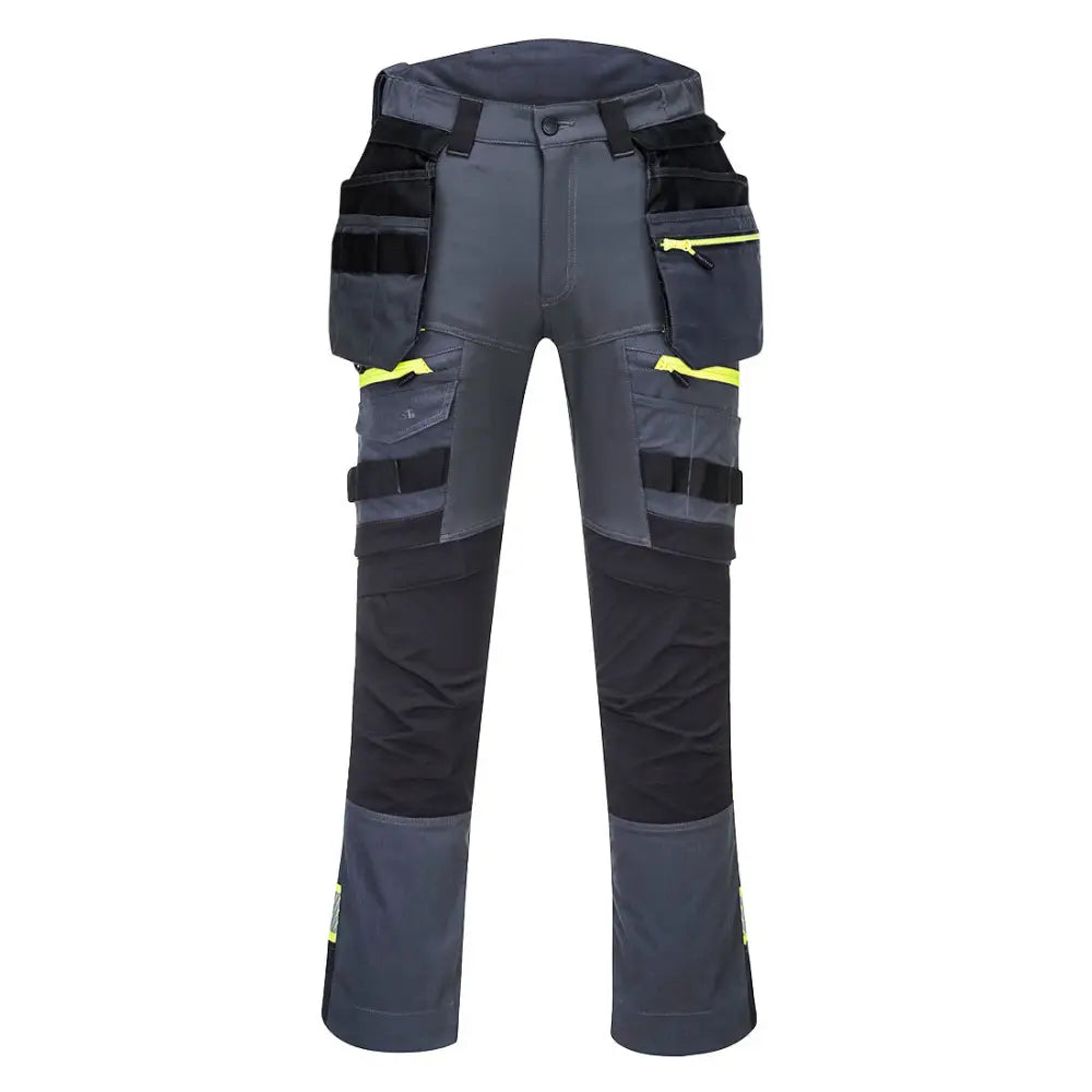 Portwest DX4 Detachable Holster Pocket Trousers - Metal Grey / 28