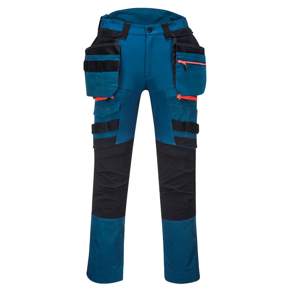Portwest DX4 Detachable Holster Pocket Trousers - Metro Blue / 28