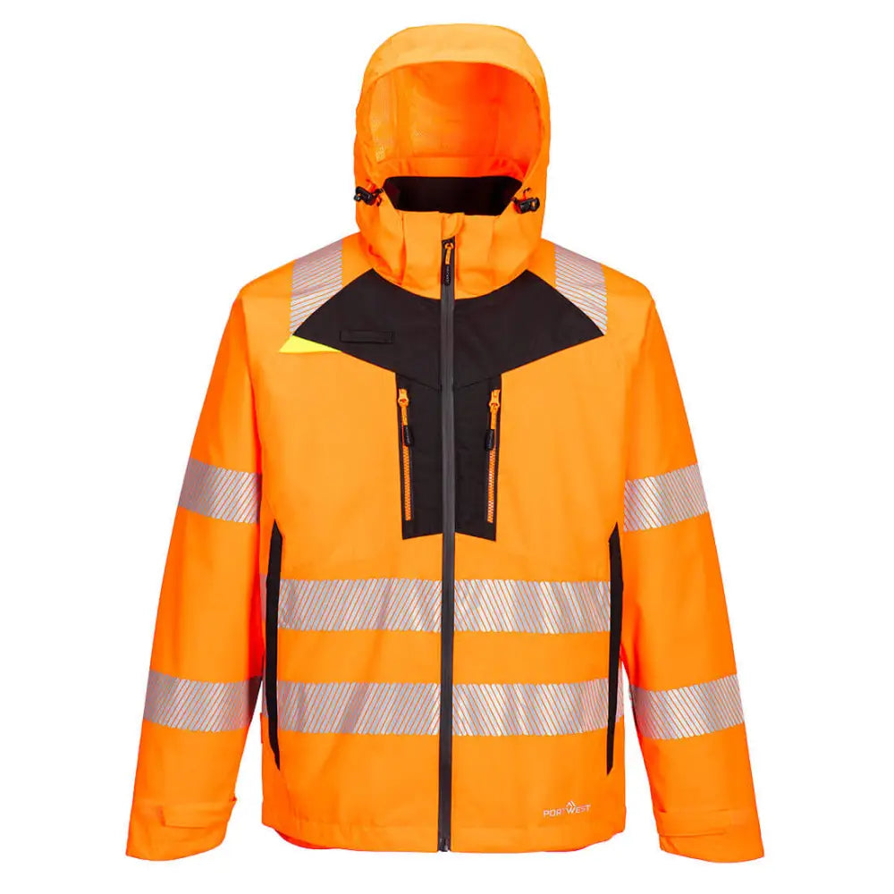 Portwest DX4 Hi-Vis 4-in-1 Jacket - Orange/Black / 4XL