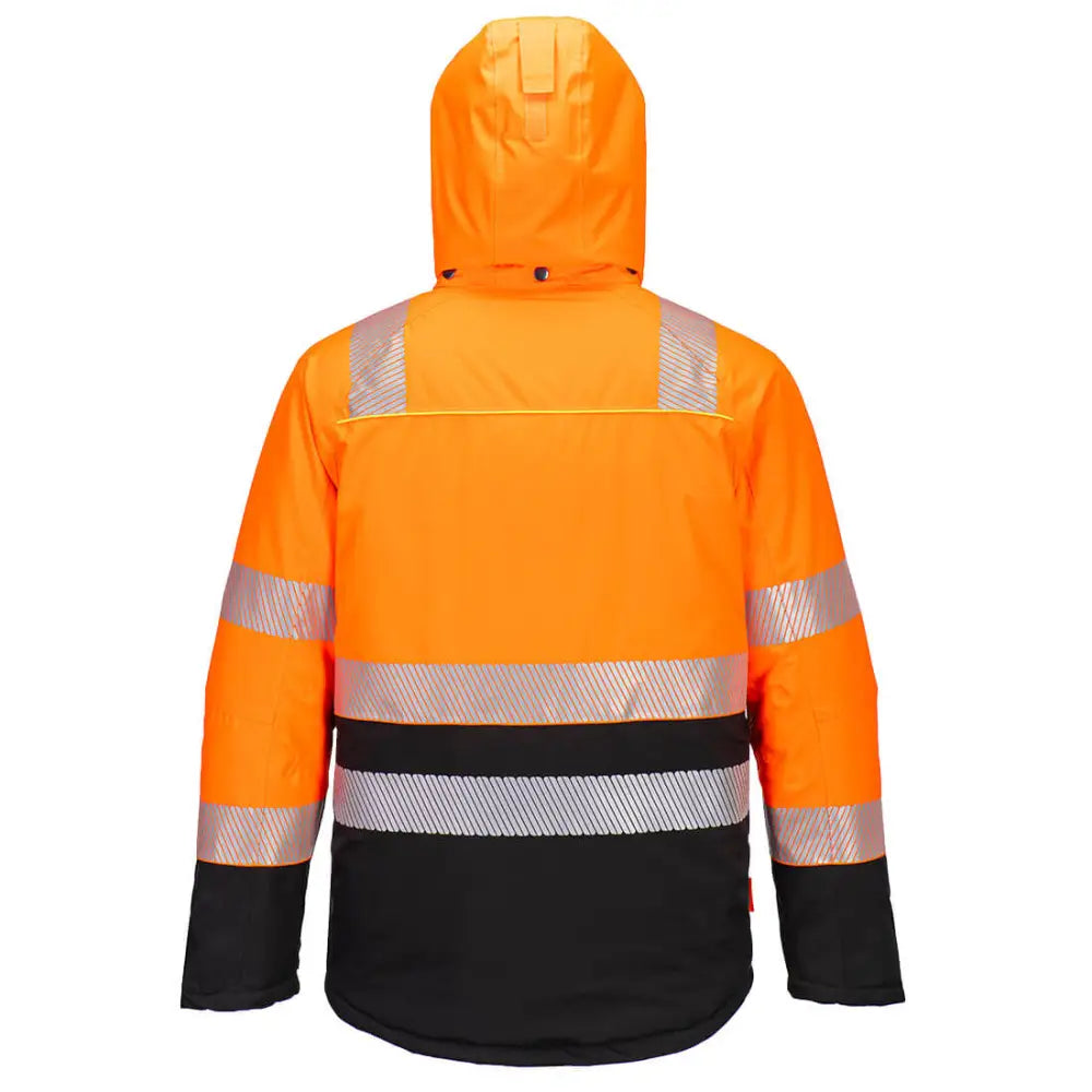 Portwest DX4 Hi-Vis Class 2 Winter Jacket - Orange/Black / 4XL