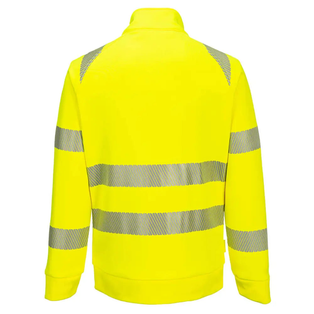 Portwest DX4 Hi-Vis Funnel Neck Zipped Sweatshirt