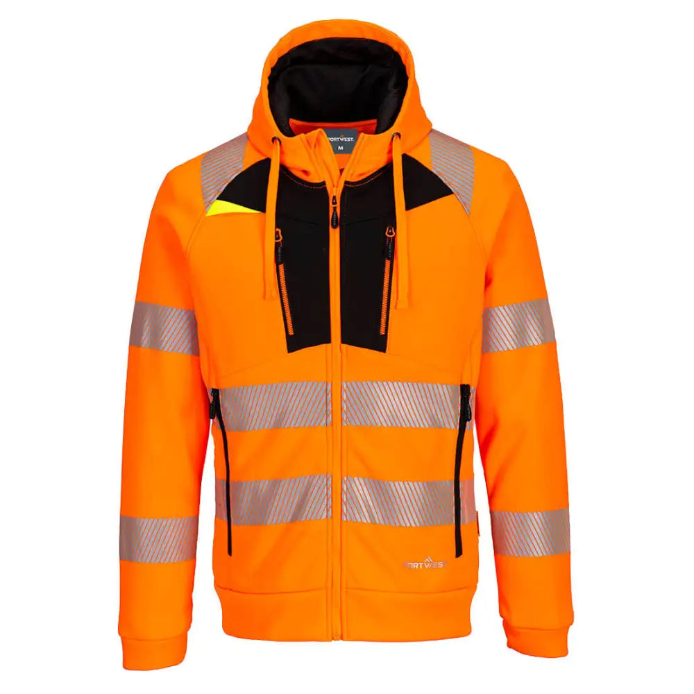 Portwest DX4 Hi-Vis Hoodie - Orange/Black / 4XL