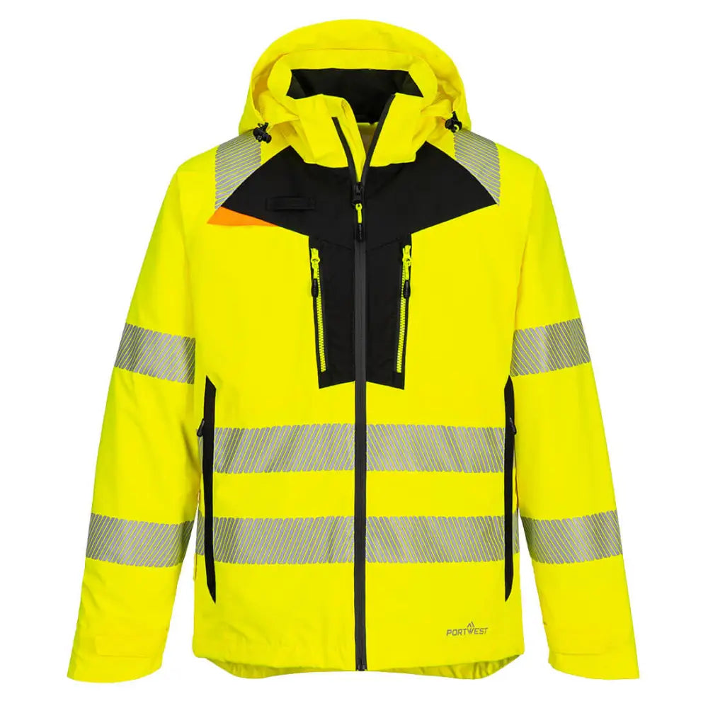Portwest DX4 Hi-Vis Rain Jacket - Yellow / 4XL