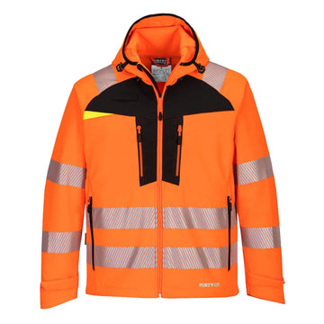 Portwest DX4 Hi-Vis Softshell (3L) - Orange/Black / 4XL