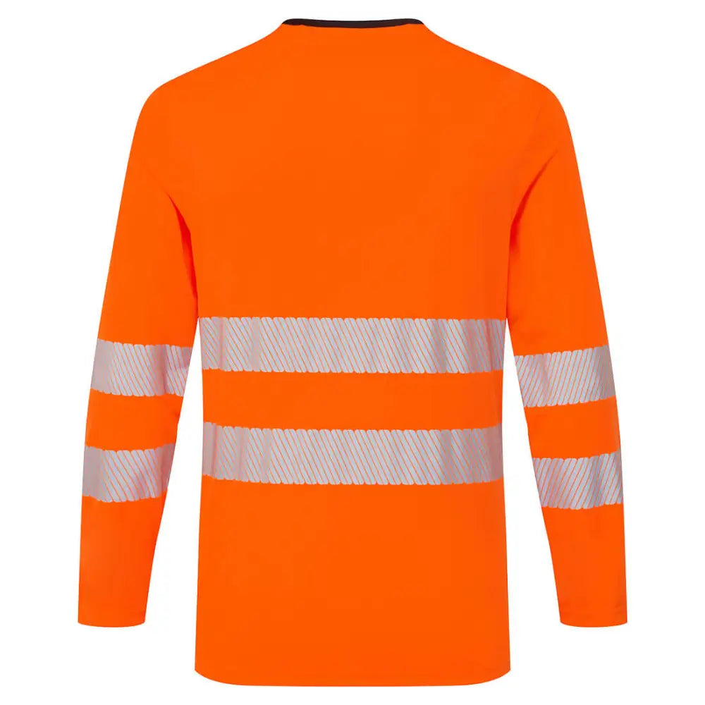 Portwest DX4 Hi-Vis T-Shirt L/S - Orange/Black / 4XL