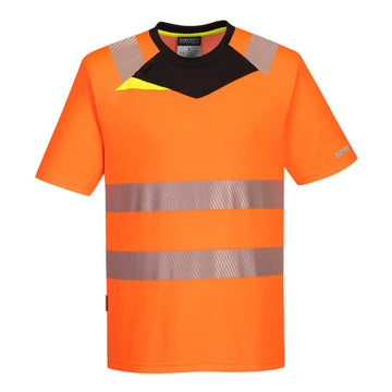 Portwest DX4 Hi-Vis T-Shirt S/S - Orange/Black / 4XL