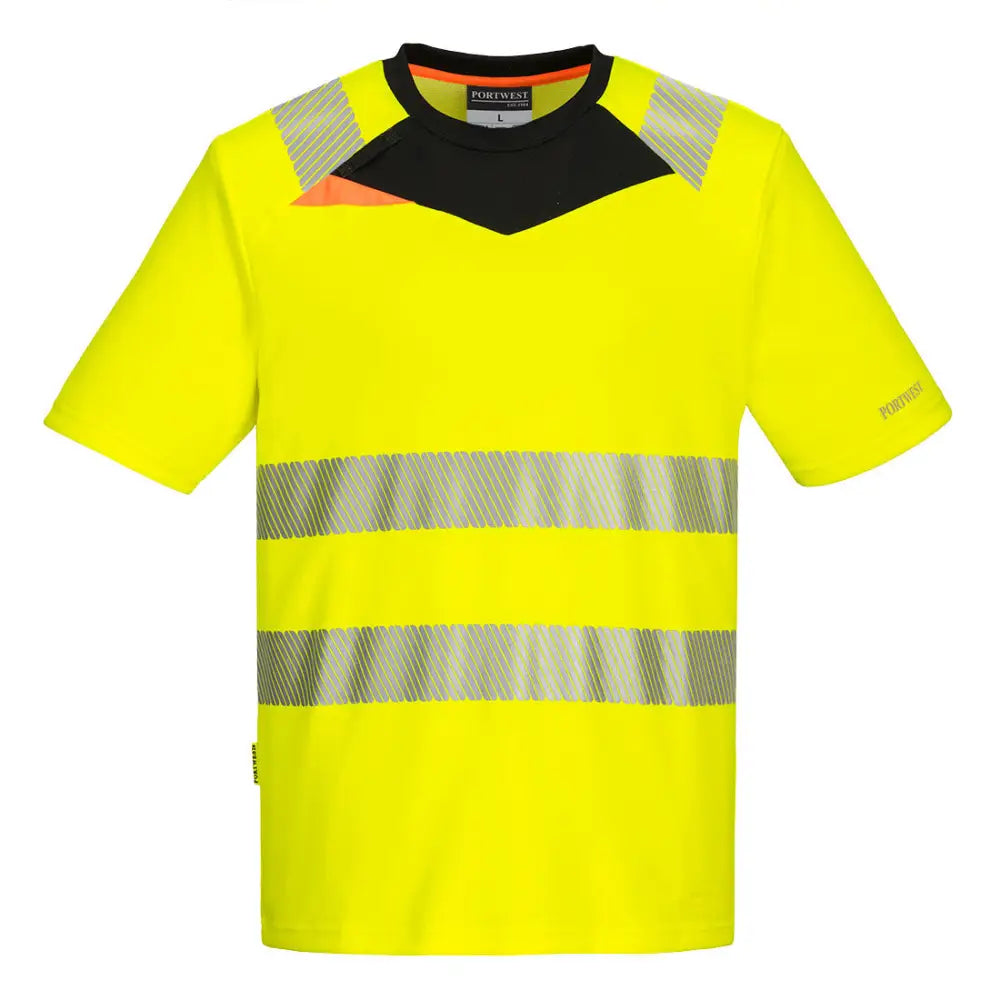 Portwest DX4 Hi-Vis T-Shirt S/S - Yellow/Black / 4XL