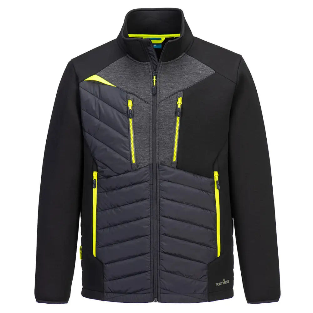 Portwest DX4 Hybrid Baffle Jacket - Black / L