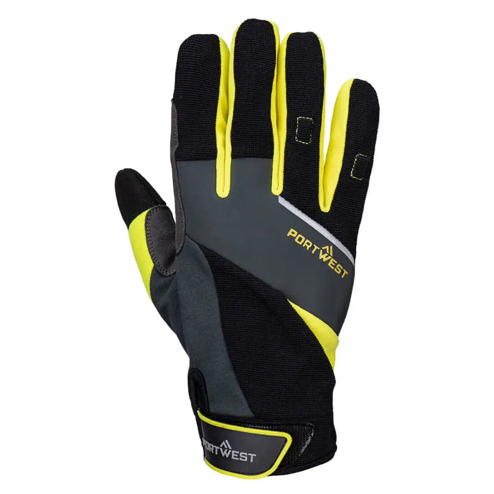 Portwest DX4 LR Cut Glove - Black/Yellow / L