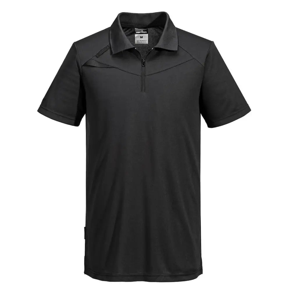 Portwest DX4 Polo Shirt S/S - All Black / L