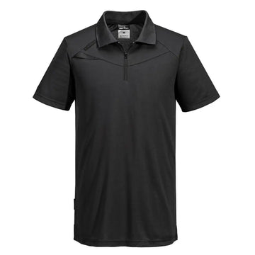 Portwest DX4 Polo Shirt S/S - All Black / L