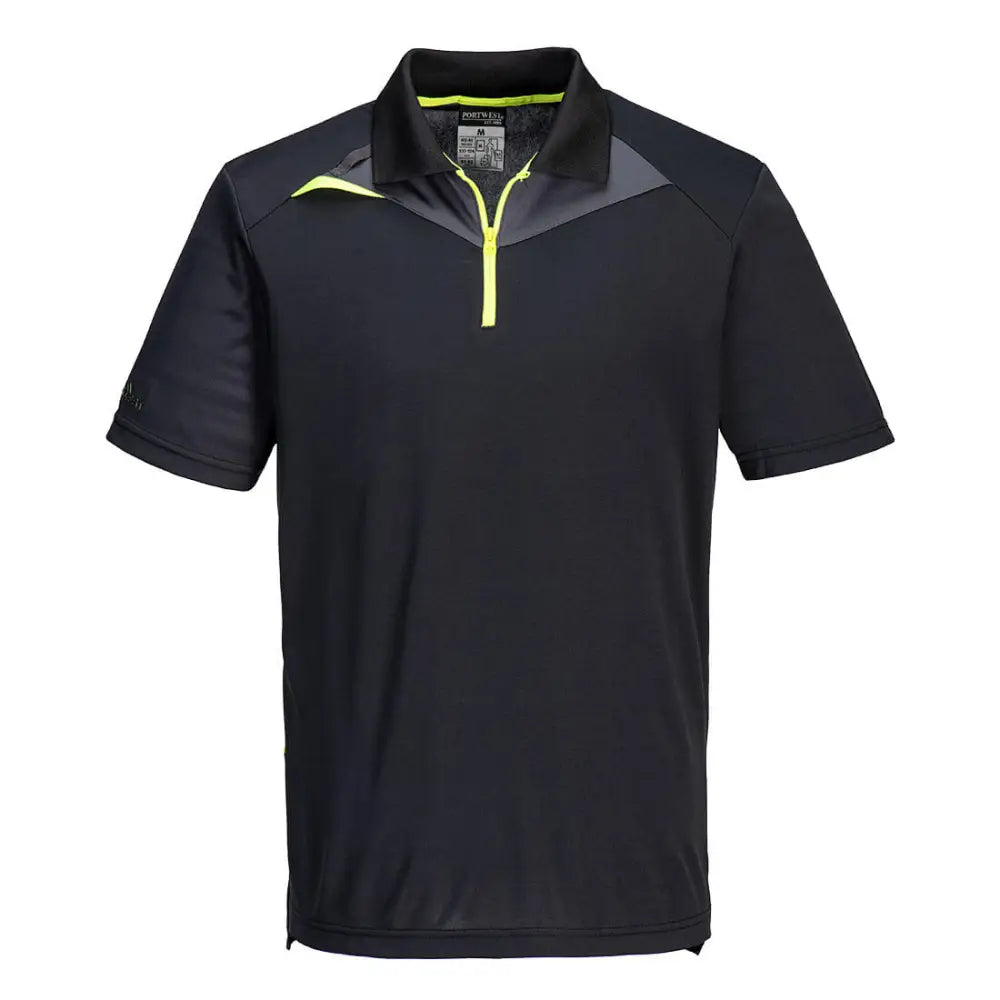 Portwest DX4 Polo Shirt S/S - Black / L