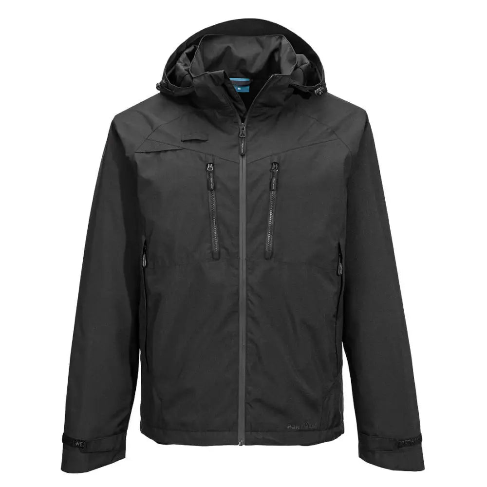 Portwest DX4 Rain Jacket - All Black / L